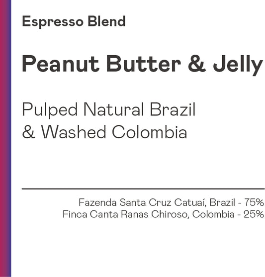 Peanut Butter & Jelly | ESPRESSO BLEND